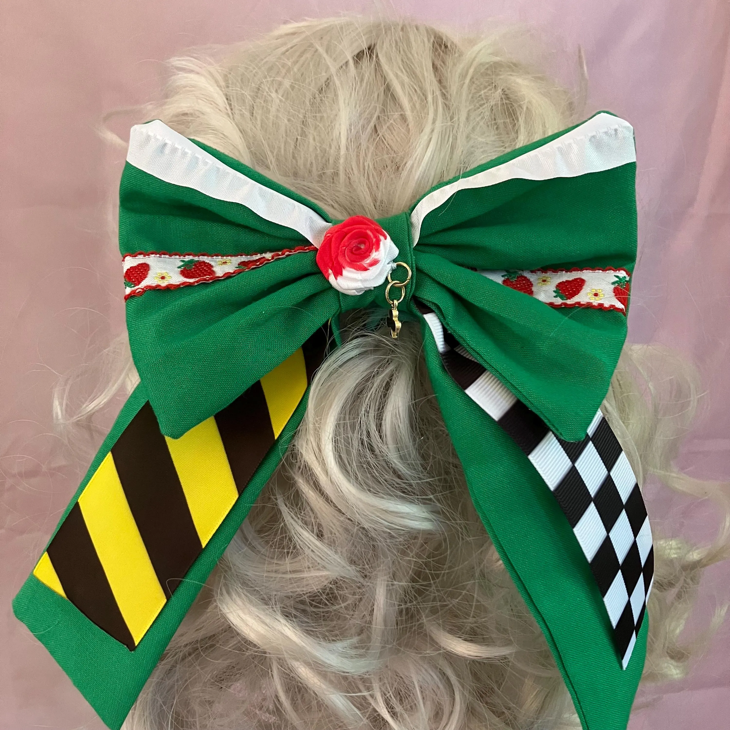 Heartslabyul themed Hairbows